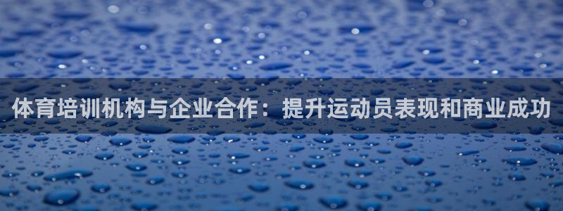 焦点娱乐游戏怎么玩教程：体育培训机构与企业合作：提升